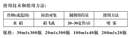 30%吡蚜酮唏啶蟲胺-稻稻豐-蘭邦w