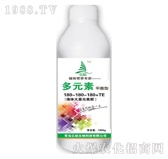 液體大量元素肥平衡型180-180-180+TE-億航生物