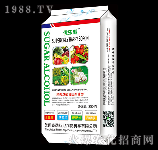 350g純天然鰲合山梨糖醇-優(yōu)樂硼-君江