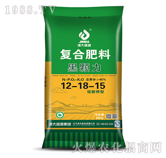 復(fù)合肥料12-18-15-黑顆力-津大盛源