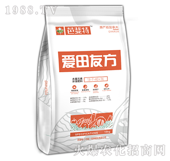 高鉀型大量元素水溶肥料（15kg）-愛(ài)田有方-芭斐特