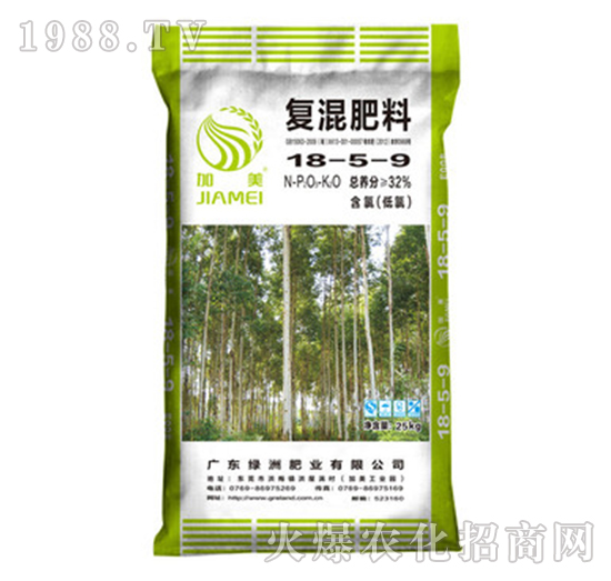 桉樹專用肥復(fù)混肥料18-5-9-加美-綠洲肥業(yè)