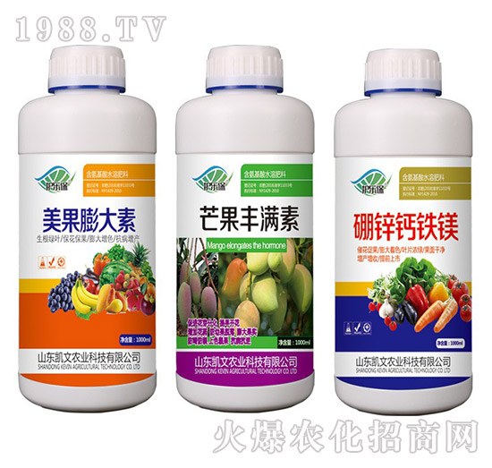 美果膨大素+芒果豐滿素+硼鋅鈣鐵鎂-護(hù)樂保-凱文農(nóng)業(yè)