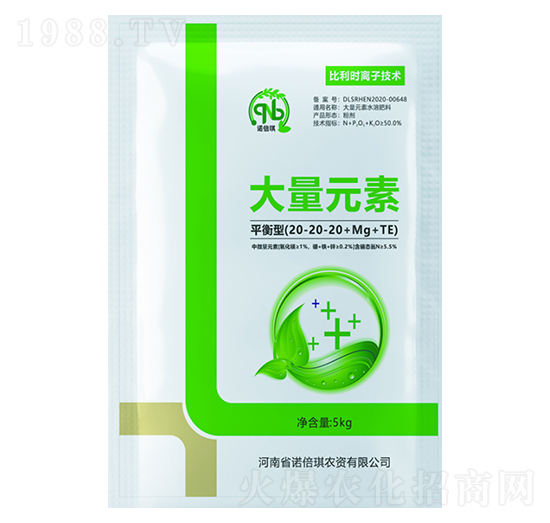 平衡型大量元素水溶肥20-20-20+Mg+TE-諾倍琪