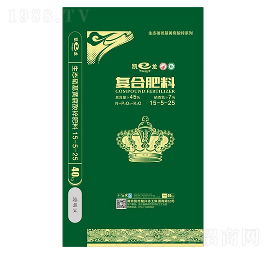 生態(tài)硝硫基黃腐酸鋅復(fù)合肥料25-5-25-凱龍化工