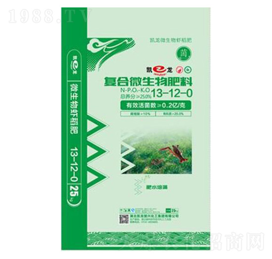 蝦稻專用復(fù)合微生物肥料13-12-0-凱龍化工