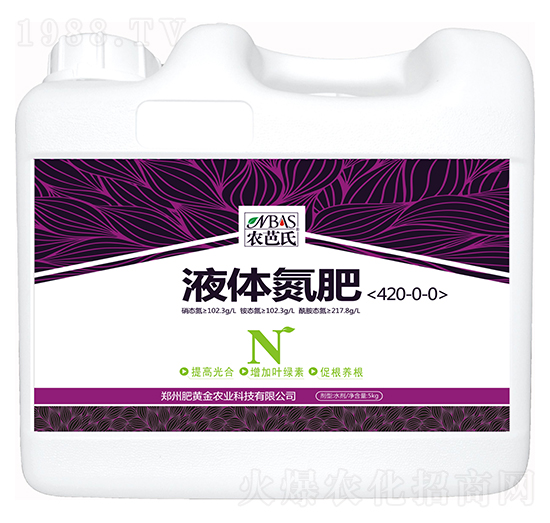 液體氮肥420-0-0-農(nóng)芭氏（5kg）-肥黃金