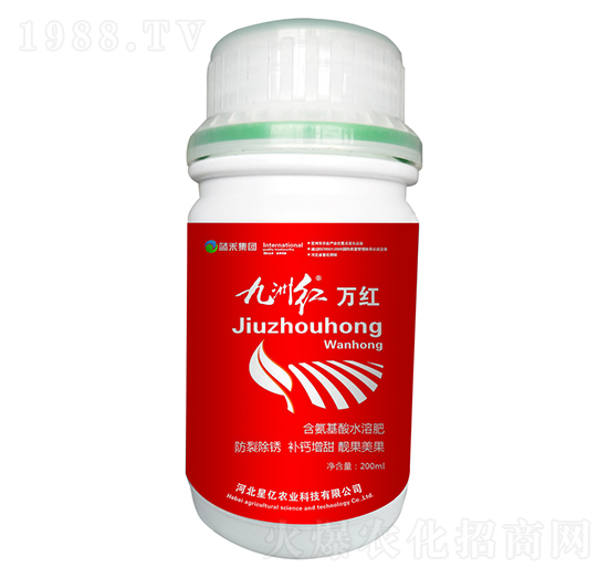 含氨基酸水溶肥料-九洲紅萬紅-藍(lán)禾生物