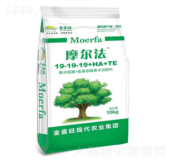 聚谷氨酸·氨基寡糖素水溶肥料19-19-19+Mg+TE-摩爾法-金喜旺