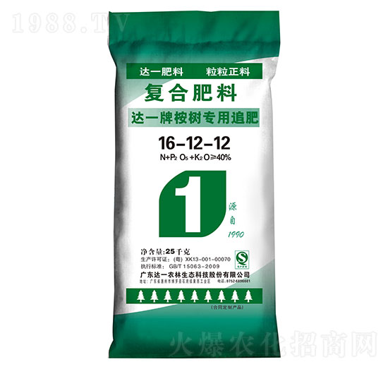 達一牌桉樹專用復合肥料16-12-12-達一農林