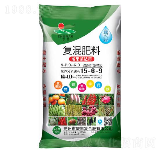 瓜果菜適用復(fù)混肥料15-6-9-春奧-慶豐