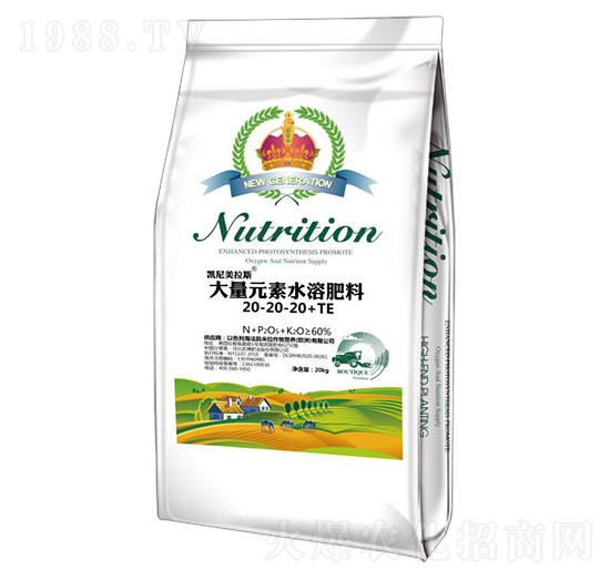 大量元素水溶肥料20-20-20+TE-凱尼美拉斯-農(nóng)博肥業(yè)