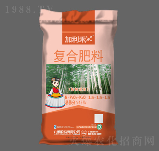 桉樹適用復(fù)合肥料15-15-15-加利禾-九禾股份