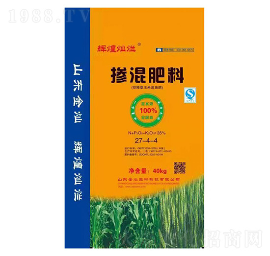 玉米專用控釋型摻混肥料27-4-4-輝煌燦爛-金燦生物