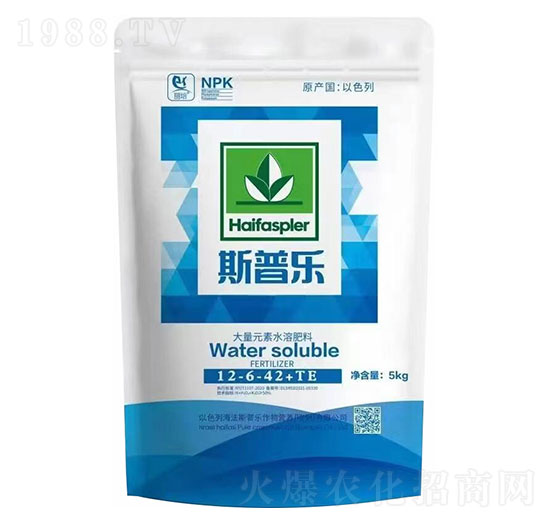 大量元素水溶肥料12-6-42+TE-斯普樂