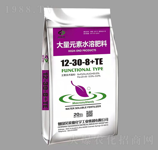 20kg大量元素水溶肥料12-30-8+TE-真知農(nóng)-好又多農(nóng)業(yè)