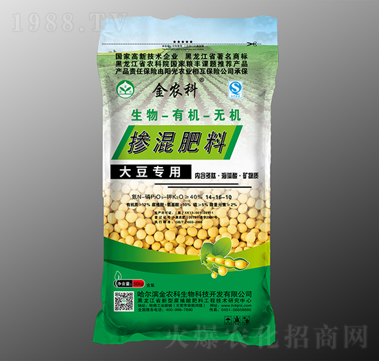 大豆專用摻混肥料14-16-10-金農(nóng)科生物