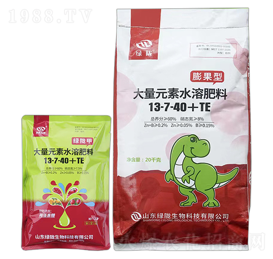 膨果型大量元素水溶肥料13-7-40+TE-綠隴甲-綠隴生物