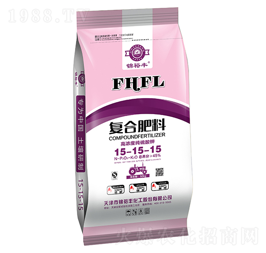 高濃度純硫酸鉀復(fù)合肥料15-15-15-錦裕豐-歌利洋