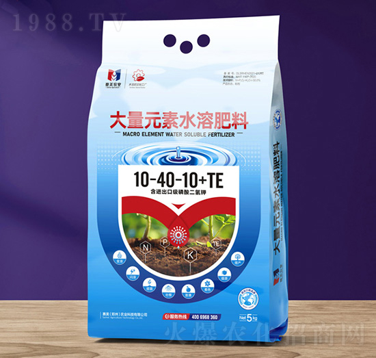 5kg大量元素水溶肥料10-40-40+TE-賽美農(nóng)業(yè)