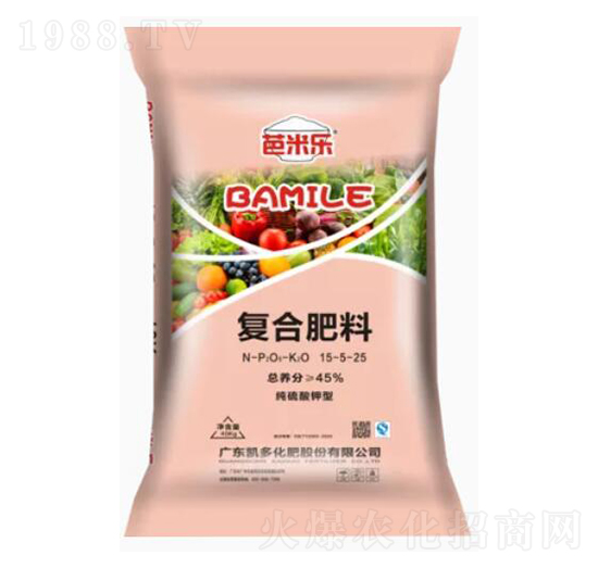 純硫酸鉀型復合肥料15-5-25-芭米樂-凱多化肥