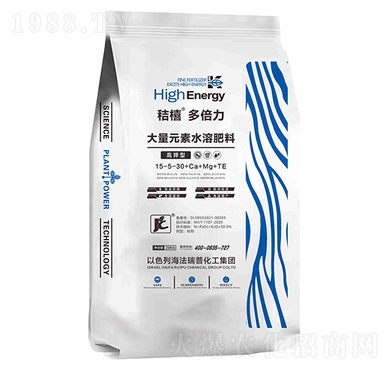 高鉀型大量元素水溶肥料15-5-30+Ca+Mg+TE-秸橲多倍力-熙鴻農(nóng)業(yè)