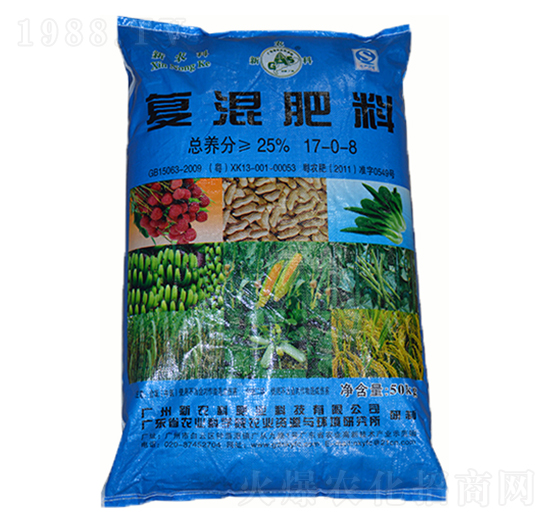 50kg復混肥料17-0-8-新農(nóng)科生物