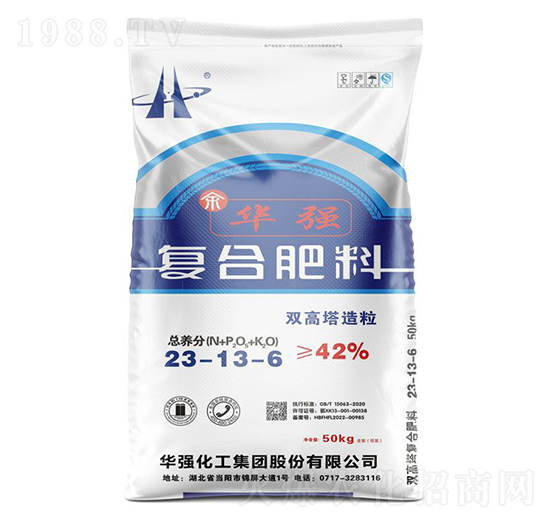 雙高塔造粒復合肥料23-13-6-余華強-華強化工集團