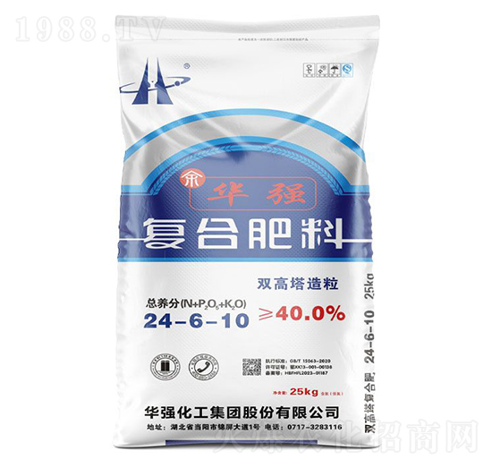 雙高塔造粒復合肥料24-6-10-余華強-華強化工集團