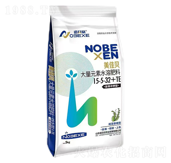 膨果中鉀型大量元素水溶肥料15-5-32+TE-美佳貝-中農(nóng)