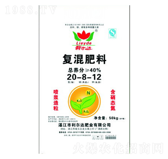 噴漿造粒復混肥料20-8-12-利爾達肥業(yè)