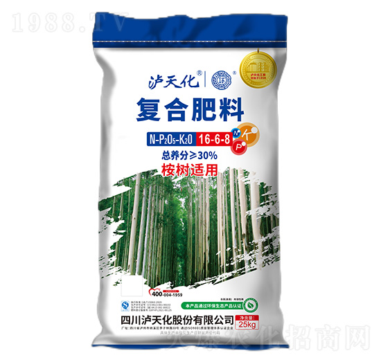 桉樹適用復(fù)合肥料16-6-8-工農(nóng)-瀘天化