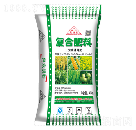 三元素通用復合肥料13-5-7-龍潤豐