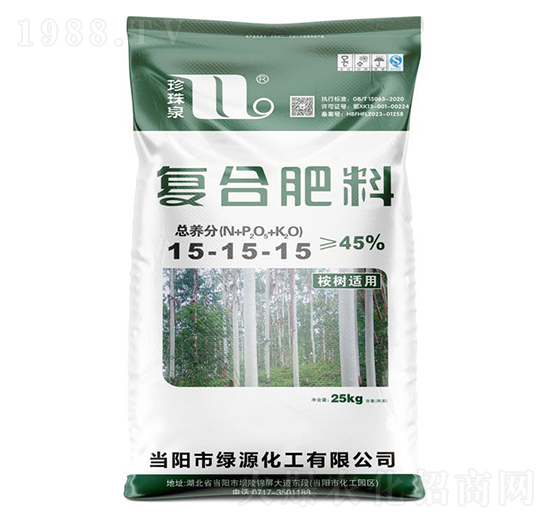 桉樹適用復(fù)合肥料15-15-15-珍珠泉-華強(qiáng)化工集團(tuán)