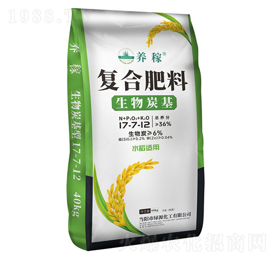 生物炭基復(fù)合肥料17-7-12-養(yǎng)稼-華強(qiáng)化工集團(tuán)