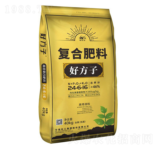 高塔造粒復(fù)合肥料24-6-16-好方子-華強(qiáng)化工集團(tuán)