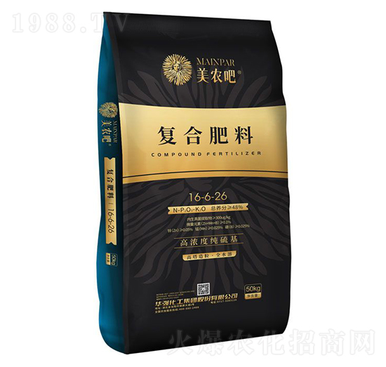 高濃度純硫基復合肥料16-6-26-美農(nóng)吧-華強化工集團