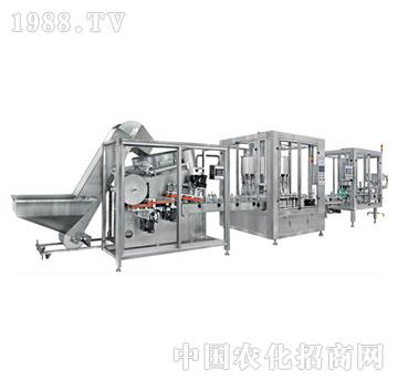 匯拓-高粘度物料、快速理瓶、灌裝 、內(nèi)外防盜蓋旋蓋流水線