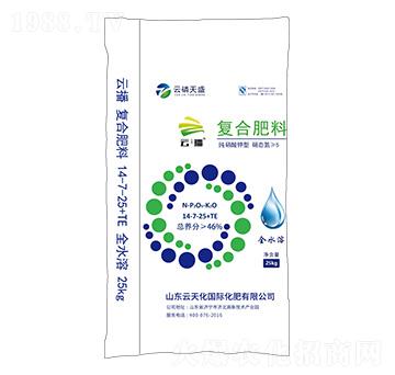 純硝酸鉀型復(fù)合肥料14-7-25+TE-云播-云磷天盛-云天力