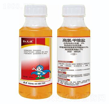 4%高氯·甲維鹽（500ml）-紅火旗-藍(lán)虎品牌