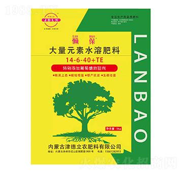 大量元素水溶肥料14-6-40+TE-懶保-津德立農(nóng)