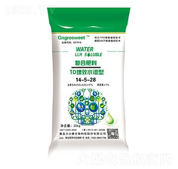 TD增效水溶型復(fù)合肥料14-5-28-力力惠生物